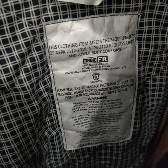 NWoT MAGID Men's Dual-Hazard Duck Bib Overall Brown Size X-Large $170 GG025 - Picture 4 of 4